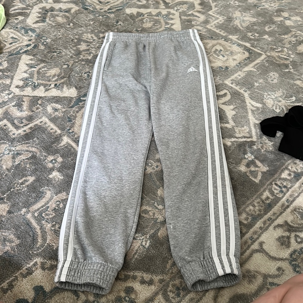 adidas grey sweatpants